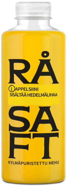 Råsaft kylmäpuristettu mehu appelsiini sisältää hedelmälihaa 700ml