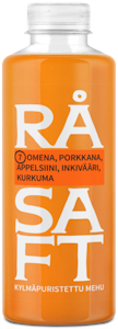 Råsaft kylmäpuristettu mehu omena-porkkana-appelsiini-inkivääri-kurkuma 700ml