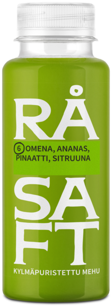 Råsaft kylmäpuristettu mehu omena-ananas-inaatti-sitruuna 250ml