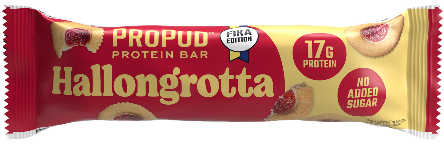 ProPud Hallongrotta proteiinipatukka 55g