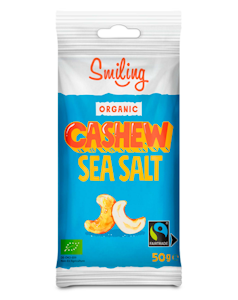 Smiling cashewpähkinä suolattu 50g luomu