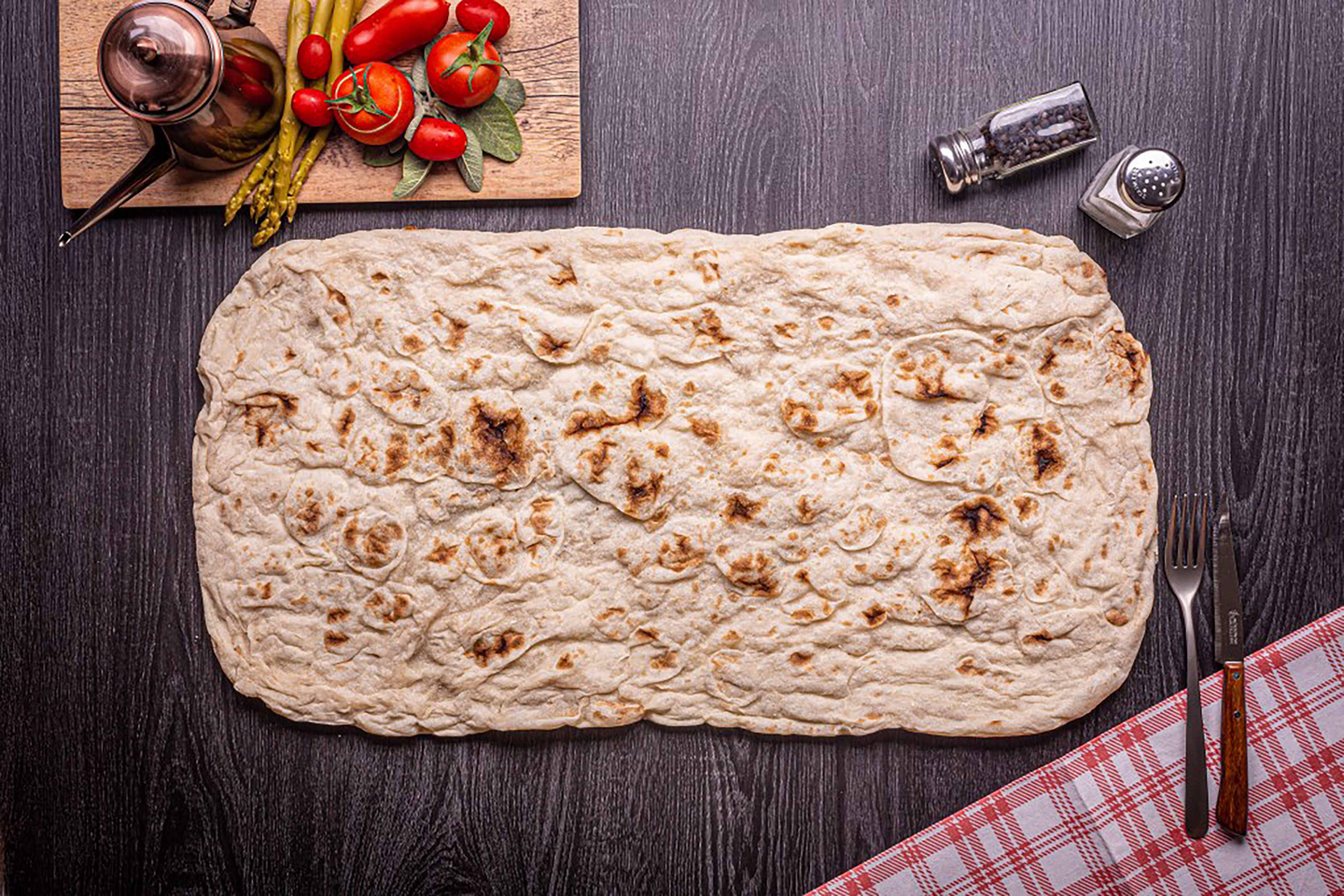 Quelli della Pizza Flatbread Romana hapanjuuripizzapohja 60x30cm esipaistettu 5x600g pakaste