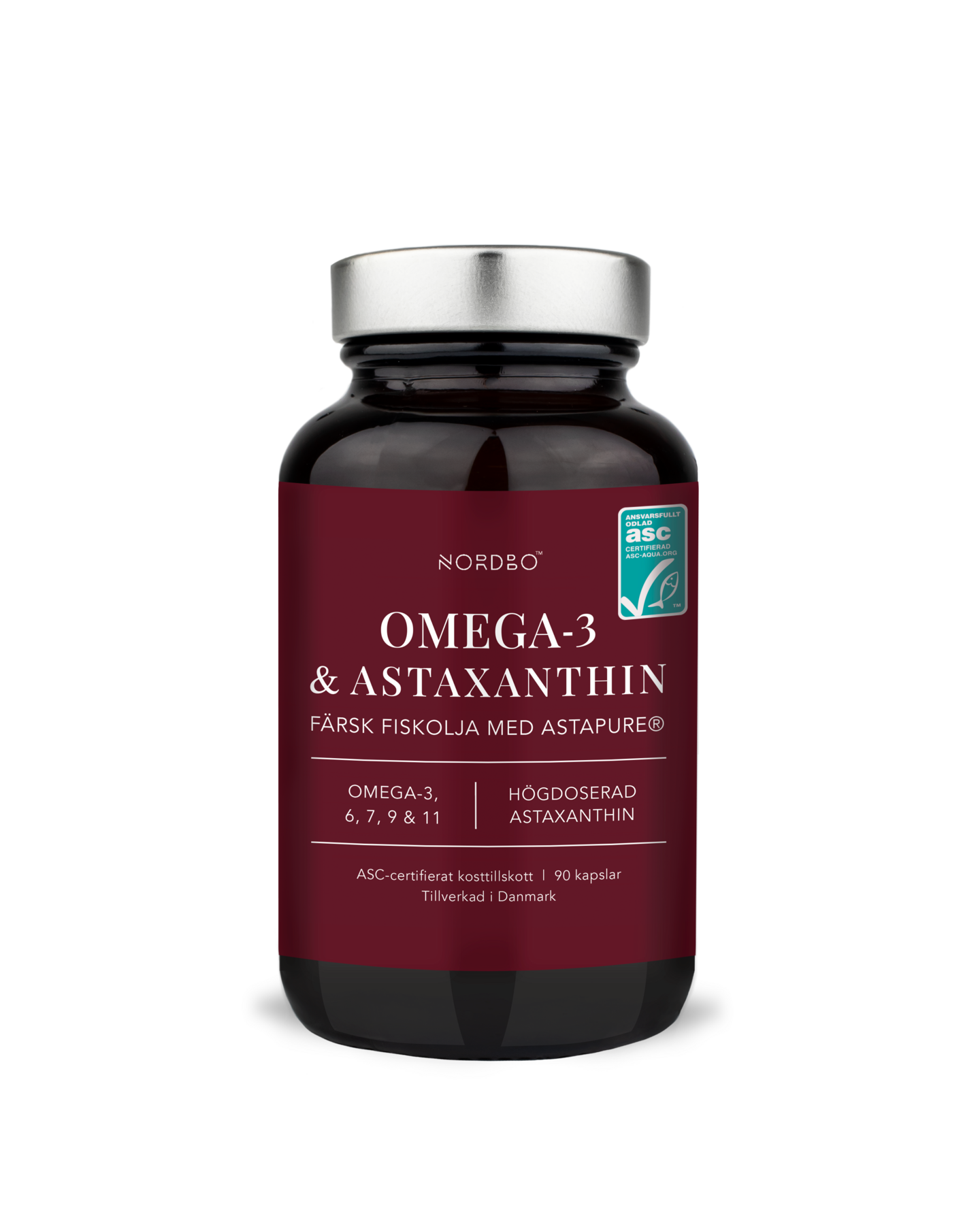 Nordbo Omega-3 and Astaxanthin 90 kaps
