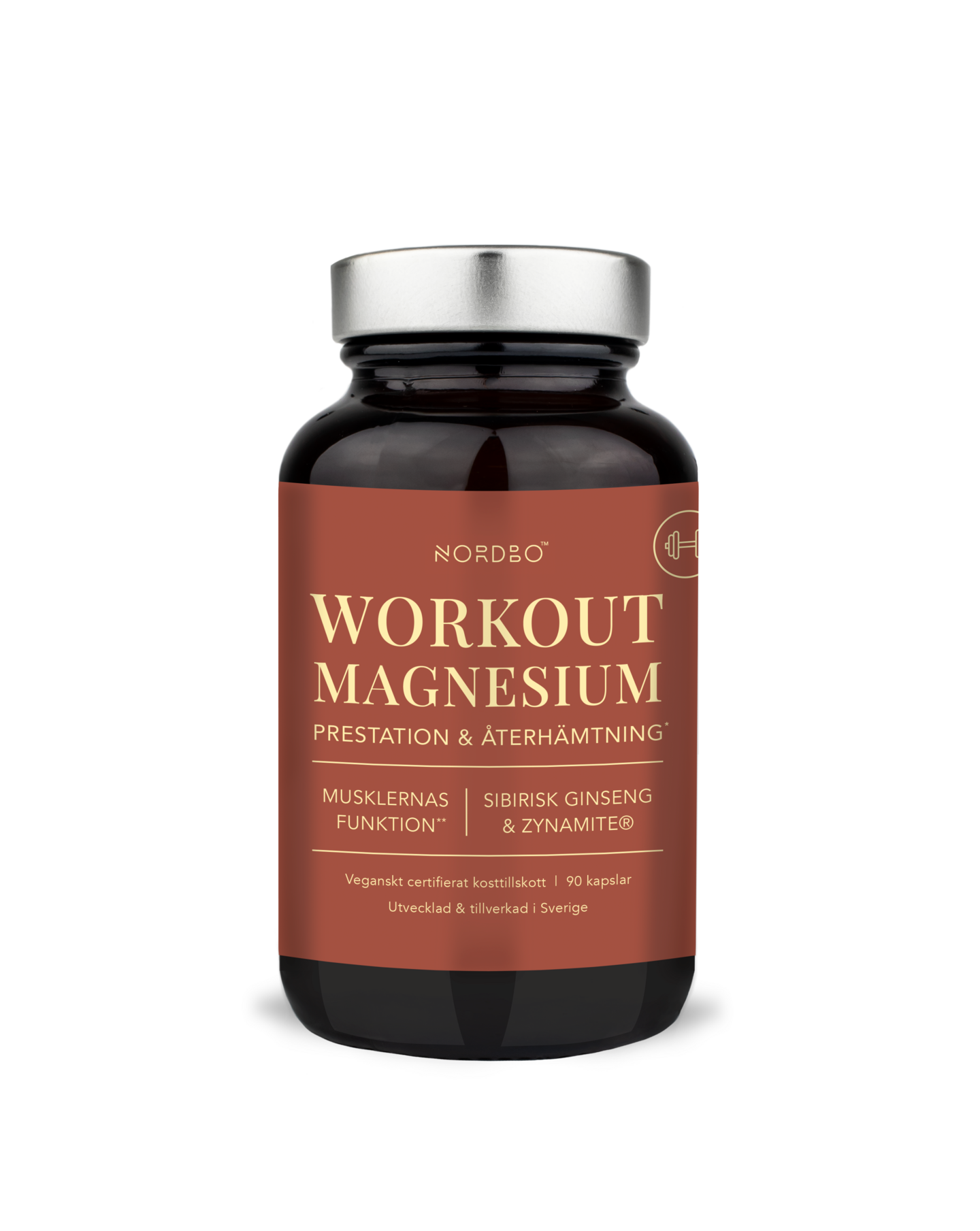 Nordbo Workout Magnesium 90 kaps