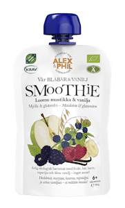 Alex Phil Smoothie Luomu mustikka ja vanilja 100g alkaen 6 kk