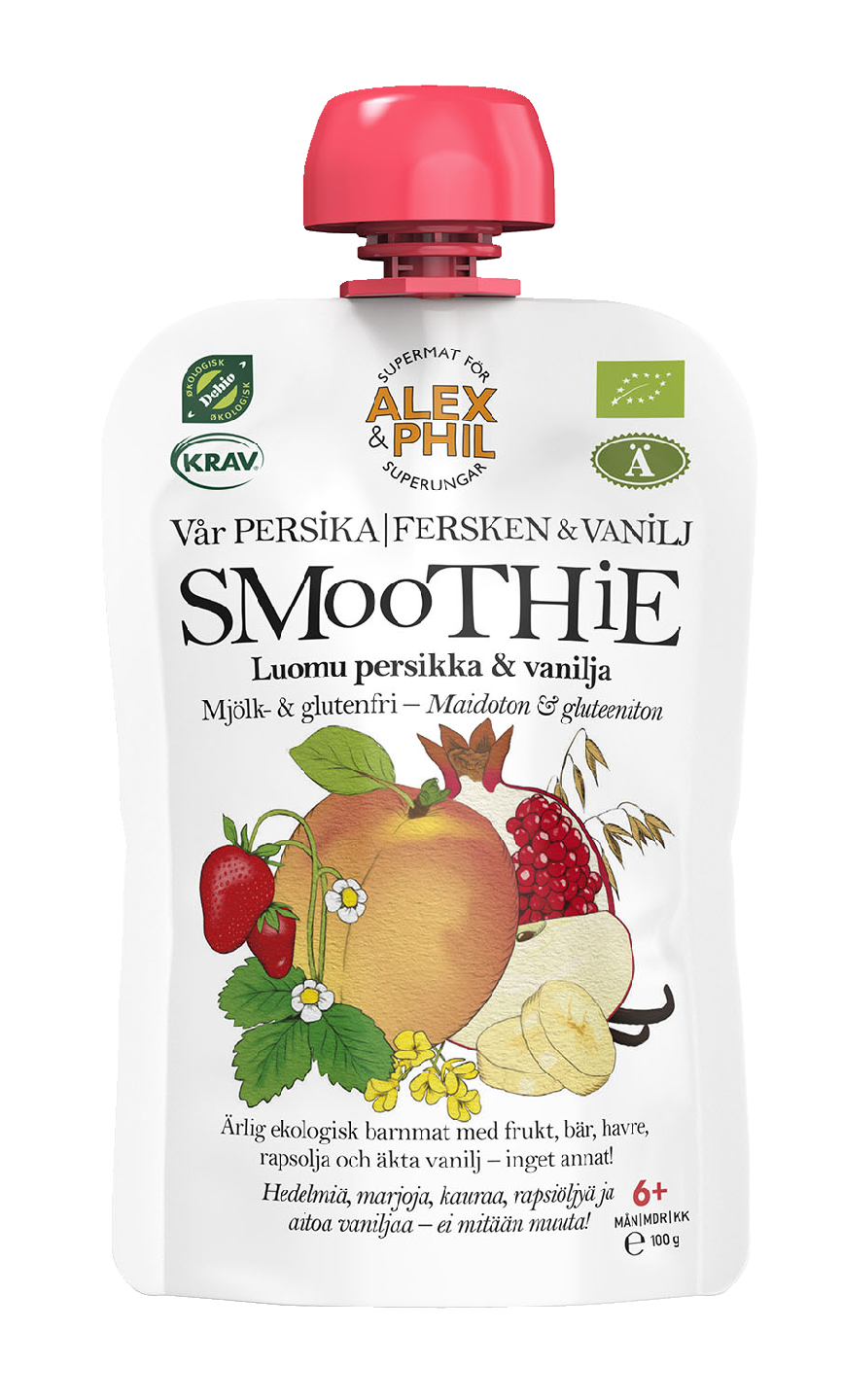 Alex & Phil Luomu Smoothie persikka ja vanilja alkaen 6 kk