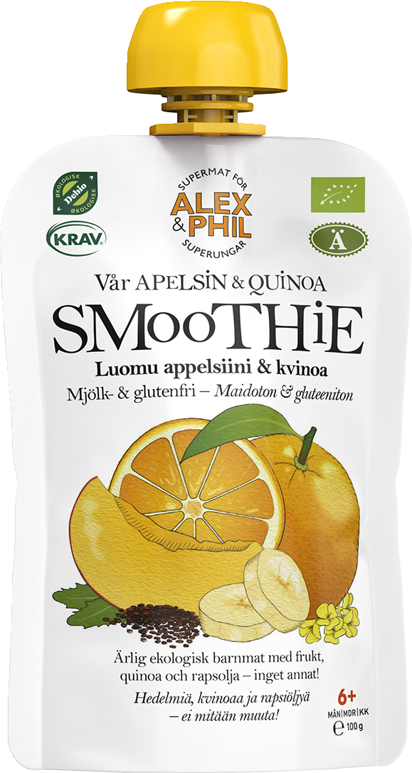 Alex Phil Luomu Smoothie appelsiini kvinoa 100g alkaen 6 kk