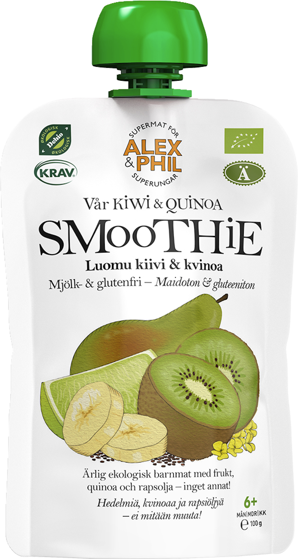 Alex Phil Luomu Smoothie kiivi kvinoa 100g alkaen 6 kk — HoReCa-tukku Kespro