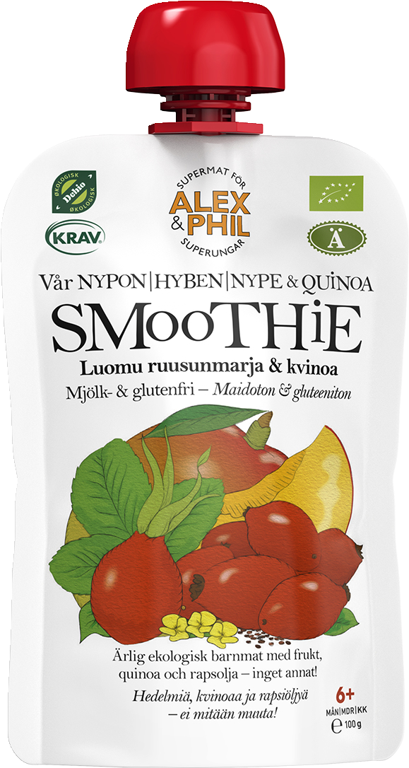 Alex Phil Luomu Smoothie ruusunmarja kvinoa 100g alkaen 6 kk