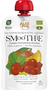 Alex Phil Luomu Smoothie ruusunmarja kvinoa 100g alkaen 6 kk