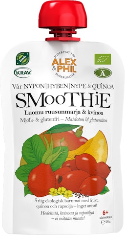 Alex Phil Luomu Smoothie ruusunmarja kvinoa 100g alkaen 6 kk