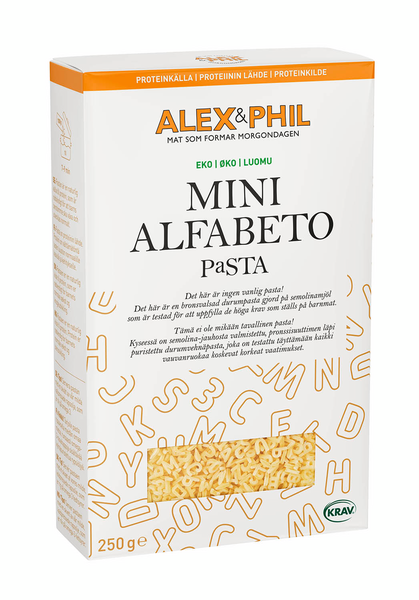 Alex&Phil Luomu Mini Alfabeto pasta 250g