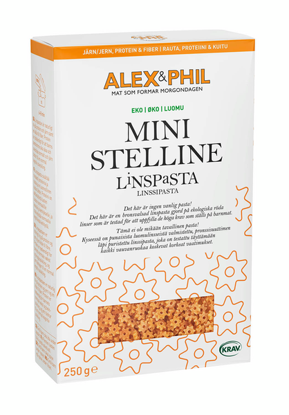 Alex&Phil Luomu Mini Stelline linssipasta 250g