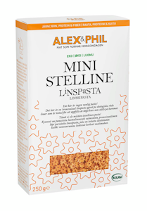 Alex&Phil Luomu Mini Stelline linssipasta 250g