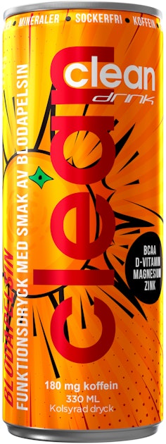 Clean drink veriappelsiini hiilihapotettu juoma 0,33l | K-Ruoka Verkkokauppa