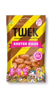 Tweek Easter Eggs maitosuklaapäällyisteiset banaanitoffeerakeet 85g