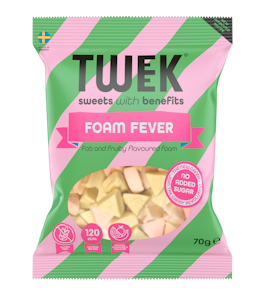 Tweek Foam Fever vaahtomakeinen makeispussi 70g