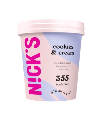 Nick's jäätelö 473 ml Cookies&Cream