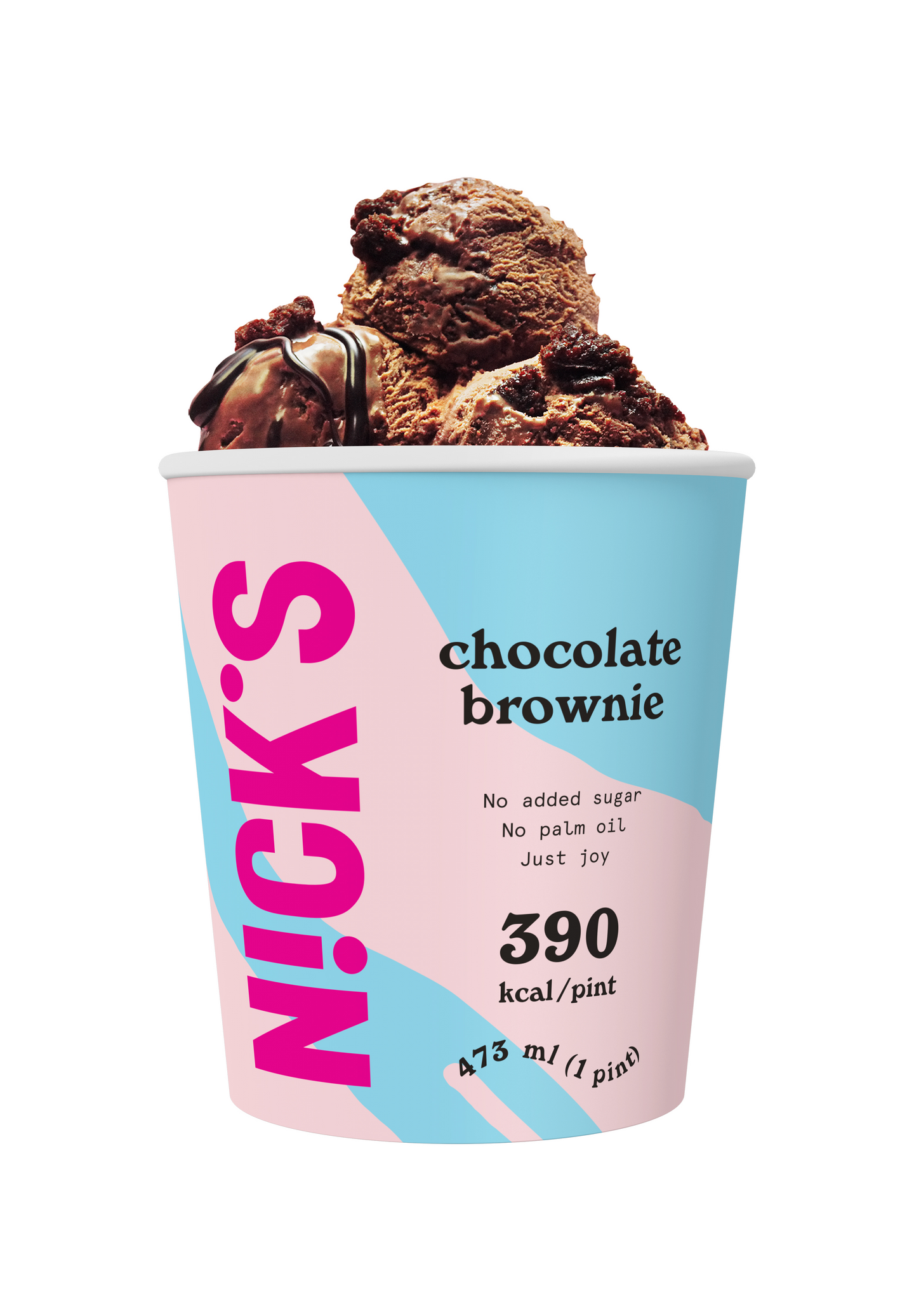 Nick's jäätelö 473 ml Chocolate Brownie