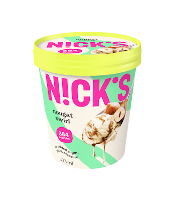 Nick's jäätelö 473 ml Nougat Swirl