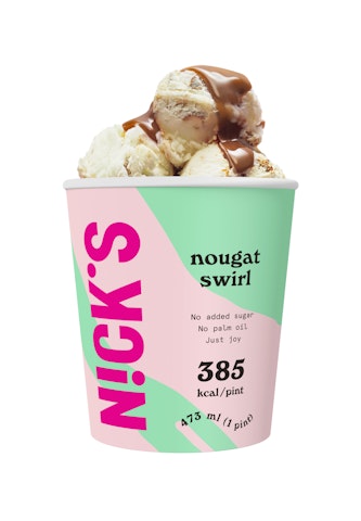 Nick's jäätelö 473 ml Nougat Swirl