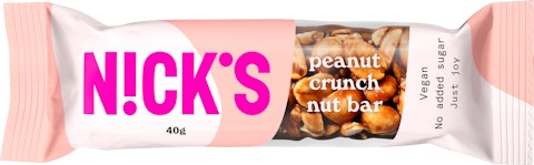 Nick's crunch maapähkinäpatukka 40g