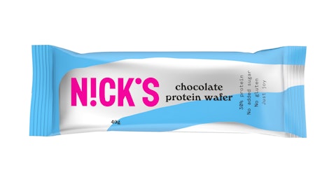 Nicks Protein wafer chocolate gluteeniton proteiinivohvelipatukka 40 g