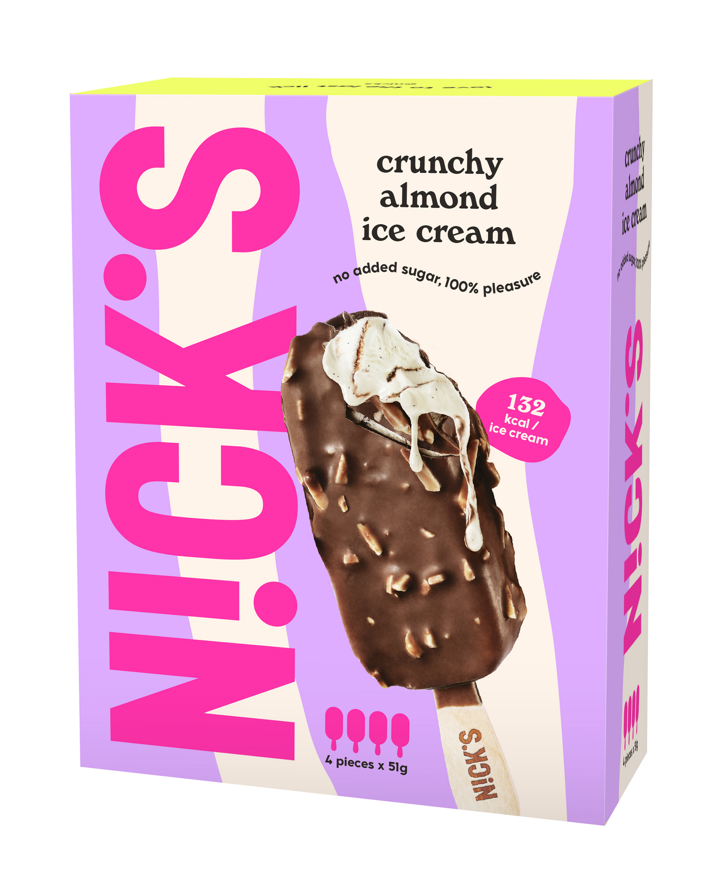 Nick's multipack 4x51g Crunchy almond