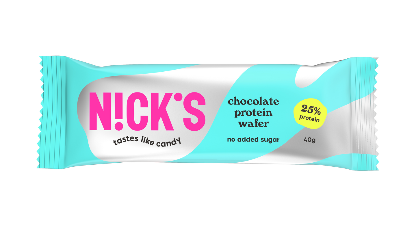 Nick's proteiinivohvelipatukkz 40g suklaa