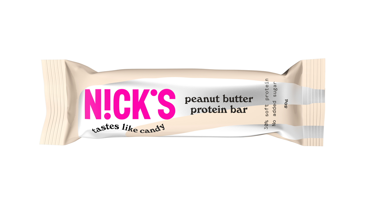 Nick's proteiinipatukka 50g Peanut butter