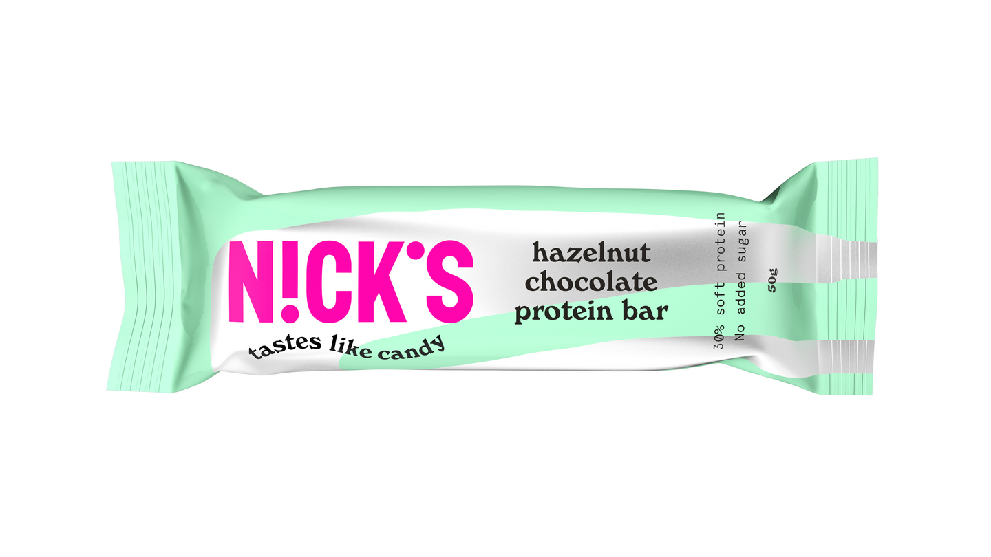 Nick's proteiinipatukka 50g Hazelnut chocolate