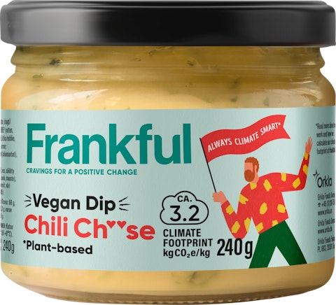 Frankful vegan chili ch**se dip vegaaninen juustonmakuinen dippikastike 240g
