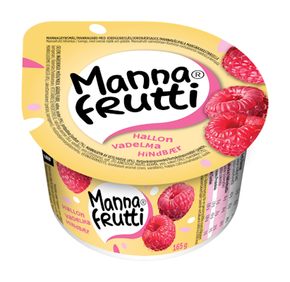 Mannafrutti vadelma mannavälipala 165g