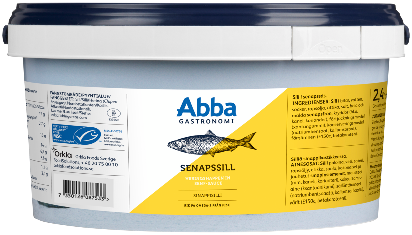 Abba Gastronomi sinappisilli 2,4kg/1,1kg MSC