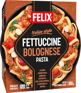 Felix Italian style fettuccine bolognese pasta pakasteateria 380g