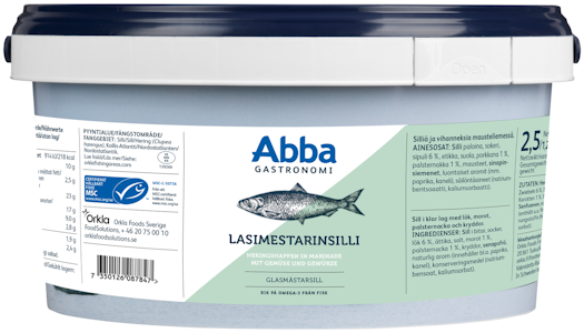 Abba Gastronomi lasimestarinsilli 2,5kg/1,2kg MSC