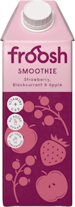 Froosh smoothie 750ml mansikka-mustaherukka-omena