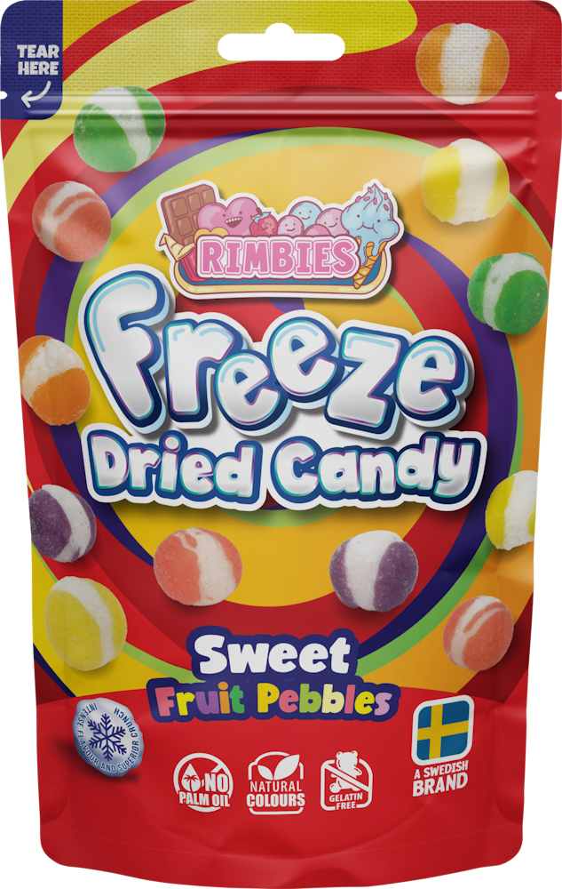 Rimbies Sweet Fruit Pebbles 50g - HoReCa-tukku Kespro