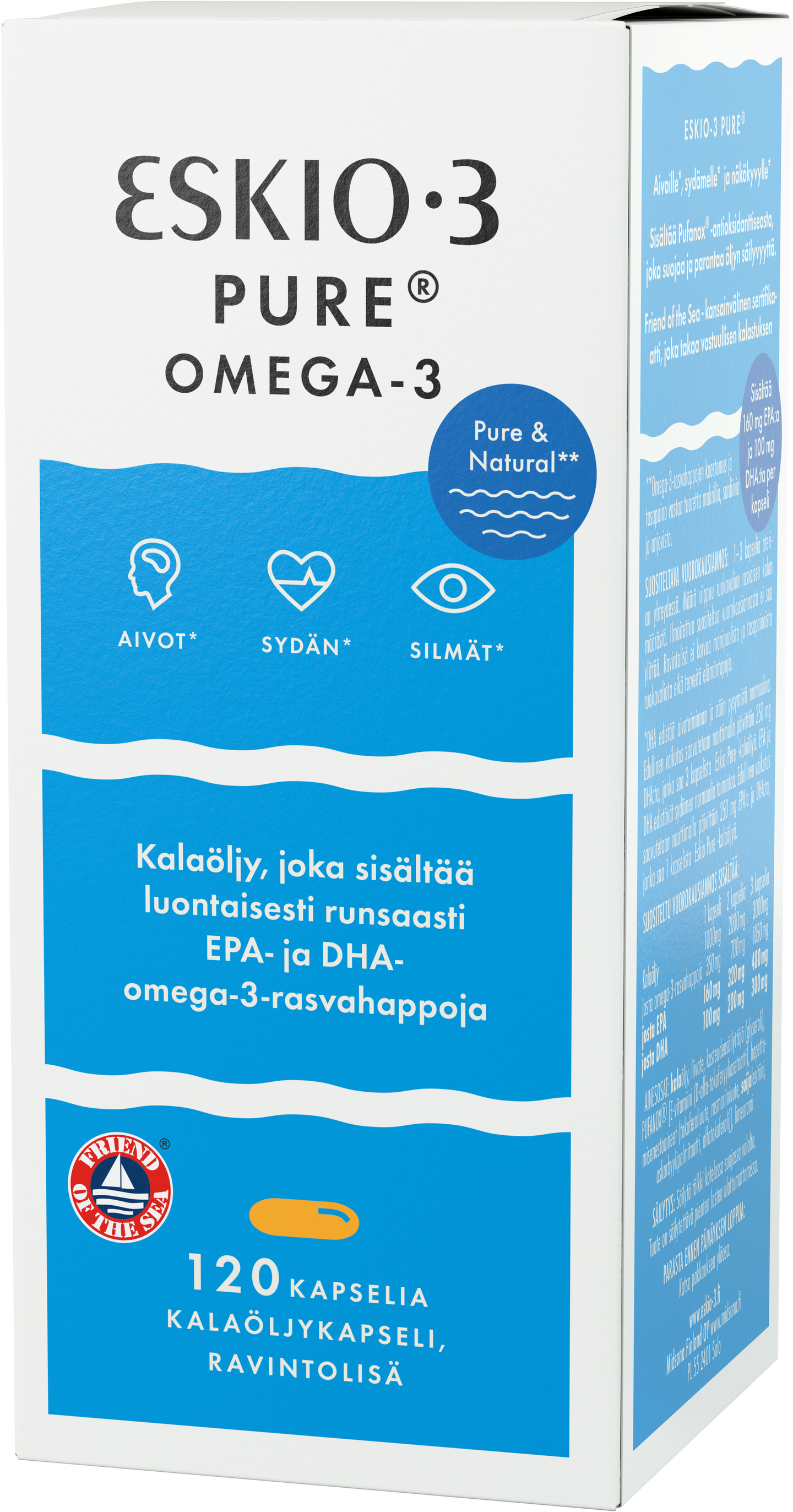 Eskio 3 Pure Omega 3 kalaöljy 120kaps