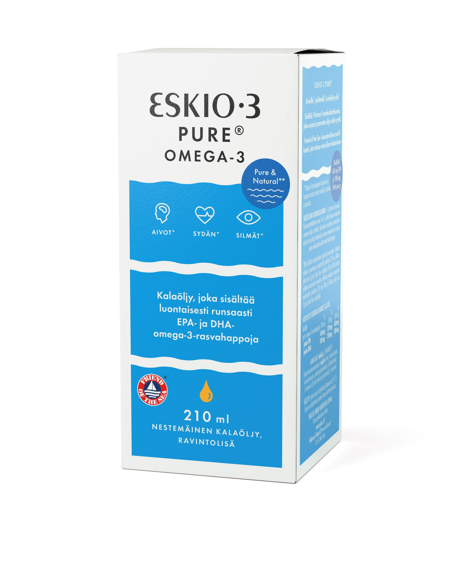 Eskio 3 Pure Omega 3 nestemäinen kalaöljy 210ml