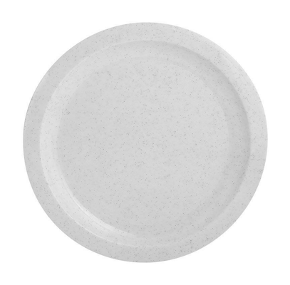 Lautanen matala pet-muovia 24cm vaalea graniitinharmaa