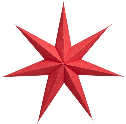 Star Decorus paperitähti punainen 63 cm