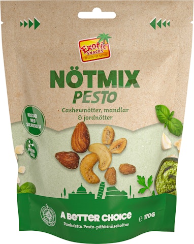 Exotic Snacks Pähkinämix 170g Pesto