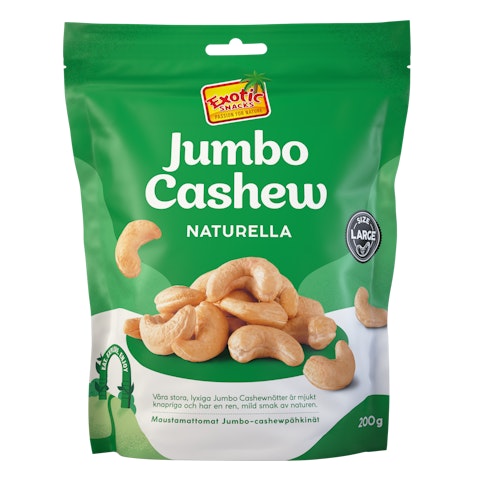 Exotic Snacks Jumbo Cashew 200g