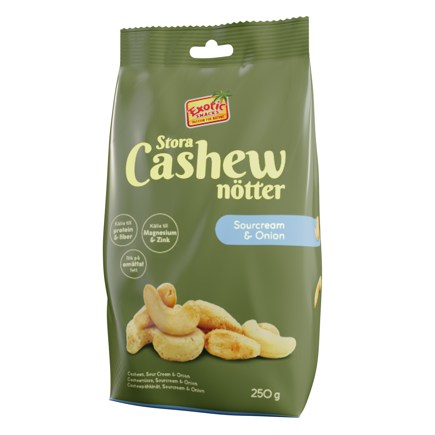 Exotic Snacks Cashew sourcream onion 250g