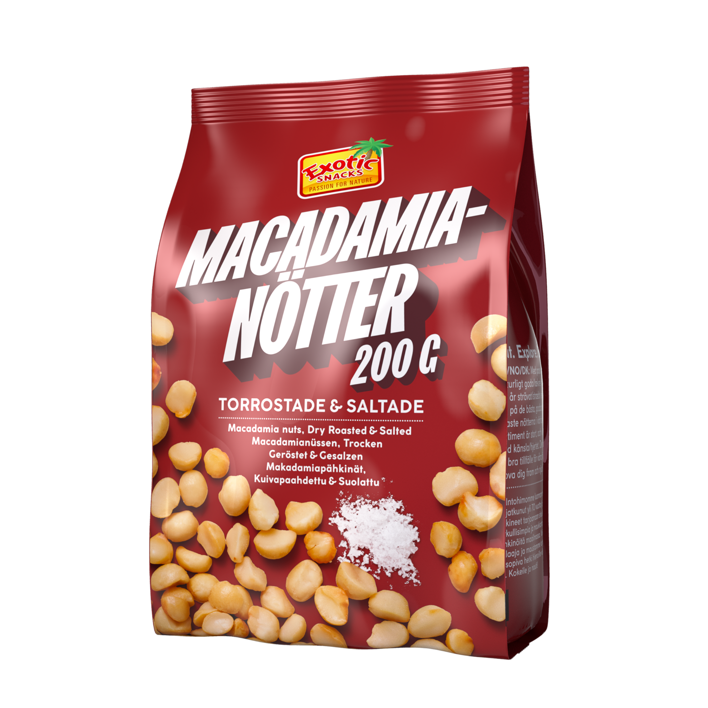 Exotic Snacks Macadamia paahdettu suolattu 200g