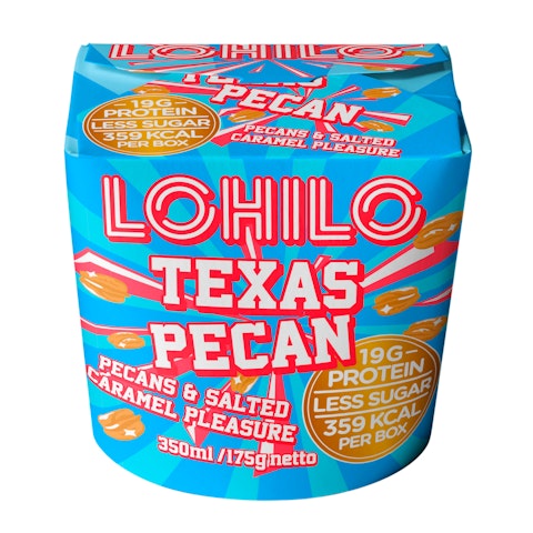 Lohilo proteiini jäätelö Texas Pecan 350ml vanilja