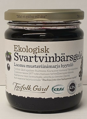 Torfolk Gård Luomu mustaviinimarjahyytelö 320 g