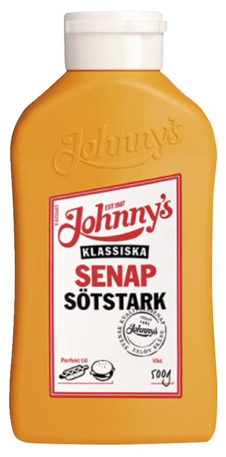 Johnny's sinappi 500g makea-väkevä
