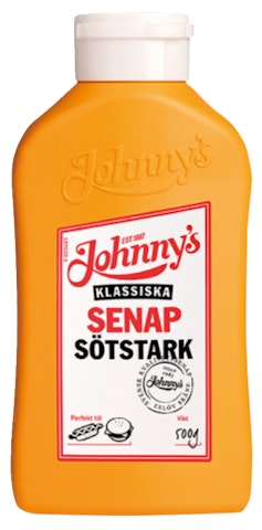 Johnny's sinappi 500g makea-väkevä